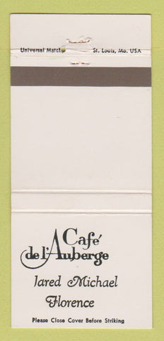 Matchbook Cover - Cafe de L'Auberge 30 Strike