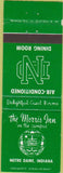 Matchbook Cover - Morris Inn Notre Dame IN