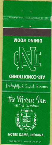 Matchbook Cover - Morris Inn Notre Dame IN