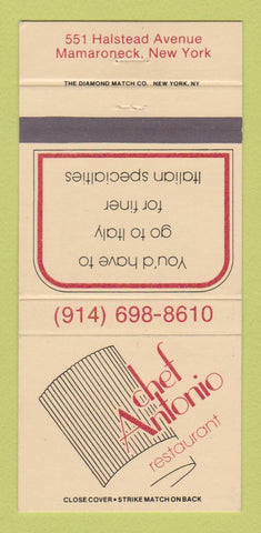 Matchbook Cover - Chef Antonio Restaurant Mamaroneck NY 30 Strike
