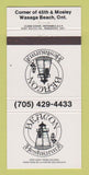 Matchbook Cover - Beacon Restaurant Wasaga Beach ON 30 Strike