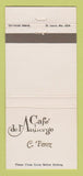 Matchbook Cover - Cafe L'Auberge  30 Strike