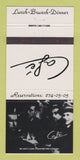 Matchbook Cover - Cafe Restaurant New York City? 30 Strike
