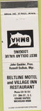Matchbook Cover - Beltline Motel  and  Village Inn Grand Rapids MI