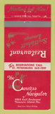 Matchbook Cover - Careless Navigator Treasure Island FL 30 Strike