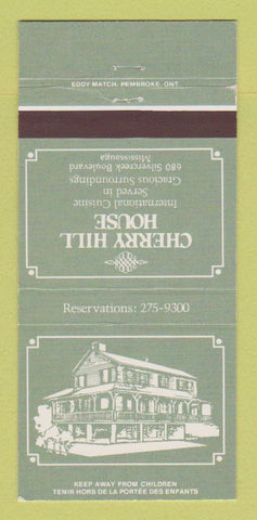 Matchbook Cover - Cherry Hill House Mississauga ON 30 Strike