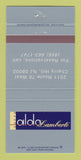 Matchbook Cover - Caffe Aldo Lamberti Cherry Hill NJ 30 Strike