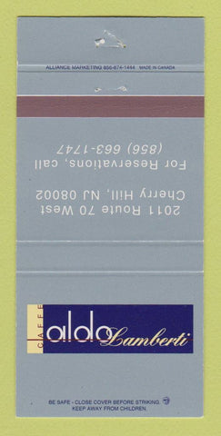 Matchbook Cover - Caffe Aldo Lamberti Cherry Hill NJ 30 Strike