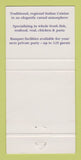 Matchbook Cover - Caffe Aldo Lamberti Cherry Hill NJ 30 Strike