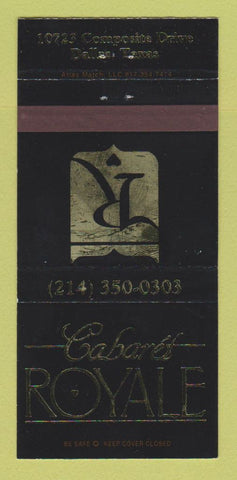 Matchbook Cover - Cabaret Royale Dallas TX WEAR 30 Strike