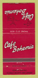 Matchbook Cover - Cafe Bohemia Chicago IL WEAR 30 Strike