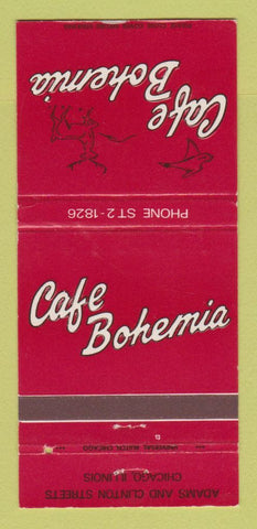 Matchbook Cover - Cafe Bohemia Chicago IL WEAR 30 Strike