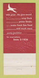 Matchbook Cover - Cafe Bohemia Chicago IL WEAR 30 Strike