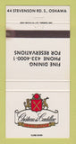 Matchbook Cover - Chateau de Cadillac Oshawa ON 30 Strike