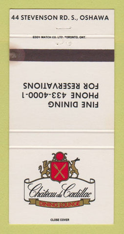 Matchbook Cover - Chateau de Cadillac Oshawa ON 30 Strike