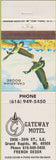 Matchbook Cover - Gateway Motel Grand Rapids MI