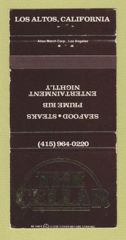 Matchbook Cover - The Cellar Los Altos CA WEAR 30 Strike