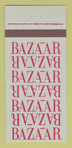 Matchbook Cover - Harper's Bazaar Magazine Australia 30 Strike