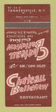 Matchbook Cover - Chateau Belleview Restaurant Tannersville NY 30 Strike