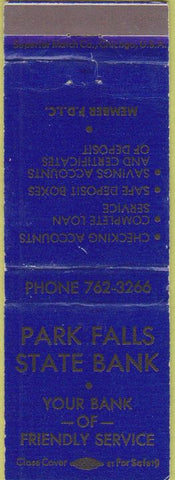 Matchbook Cover - Park Falls State Bank