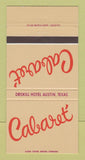 Matchbook Cover - Cabaret Driskill Hotel Austin TX 30 Strike