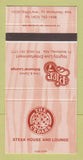 Matchbook Cover - The Cedars Steak House Fort McMurray AB 30 Strike