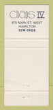 Matchbook Cover - Chaps Restaurant Burlington ON 30 Strike