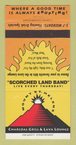 Matchbook Cover - Mount St Helens Restaurant  30 Strike