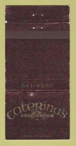 Matchbook Cover - Caterina's Ristorante West Allis WI WEAR 30 Strike