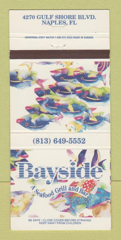 Matchbook Cover - Bayside Seafood Grill Naples FL 30 Strike