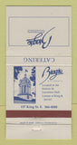 Matchbook Cover - Biaggio Ristorante Toronto ON 30 Strike