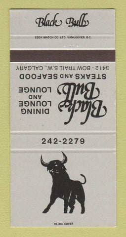 Matchbook Cover - Black Bull Restaurant Calgary AB 30 Strike