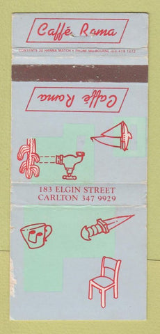 Matchbook Cover - Caffe Roma Carlton Australia WORN 30 Strike