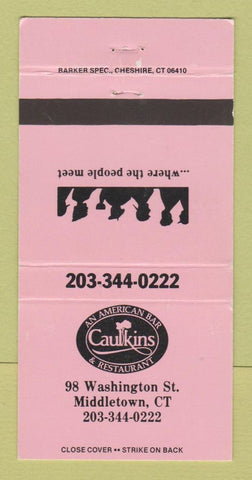 Matchbook Cover - Caulkins Restaurant Middletown CT 30 Strike