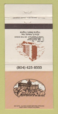 Matchbook Cover - Cavalier on the Hill Ocean Virginia Beach VA WEAR 30 Strike