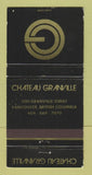 Matchbook Cover - Chateau Granville Vancouver BC WEAR 30 Strike