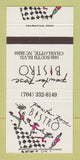 Matchbook Cover - Pewter Rose Bistro Charlotte NC 30 Strike