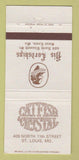 Matchbook Cover - Catfish & Crystal St Louis MO 30 Strike