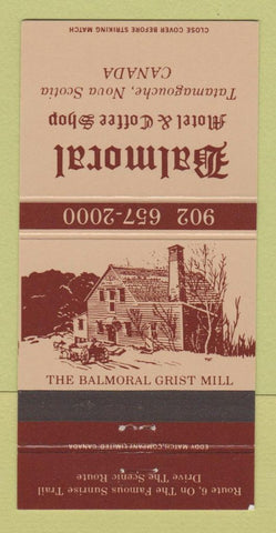 Matchbook Cover - Balmoral Motel Coffee Shop Tatamagouche NS 30 Strike