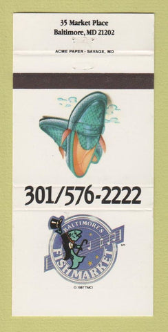 Matchbook Cover - Baltimore's Fish Market Baltimore MD 30 Strike