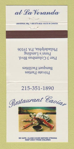 Matchbook Cover - Restaurant Caviar Philadelphia PA 30 Strike