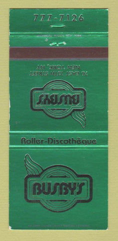 Matchbook Cover - Busby's New York City 30 Strike