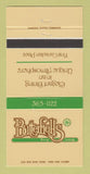 Matchbook Cover - Butterfields Restaurant Toronto ON 30 Strike