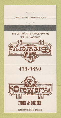 Matchbook Cover - Brewery Restaurant Grants Pass OR 30 Strike