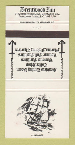 Matchbook Cover - Brentwood Inn Vancouver Island BC 30 Strike