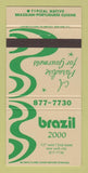 Matchbook Cover - Brazil 2000 New York City 30 Strike