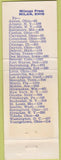 Matchbook Cover - Crown Motel  and  Restaurant Milan OH