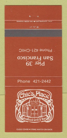 Matchbook Cover - Chic's Place San Francisco CA 30 Strike