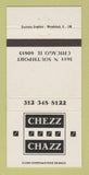 Matchbook Cover - Chezz Chazz Chicago IL 30 Strike