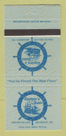 Matchbook Cover - Captain's Table Kearney NE 30 Strike